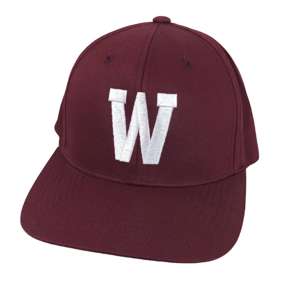 cap “W” PACIFIC HEADWEAR 302C COTTON BLEND hat maroon